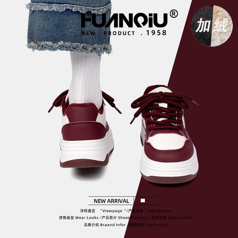 Глобальные популярные бархатные туфли на платформе для женщин ZHQ68056M зимние новые толстоподошвенные теплые, удобные и износостойкие спортивные туфли для женщин