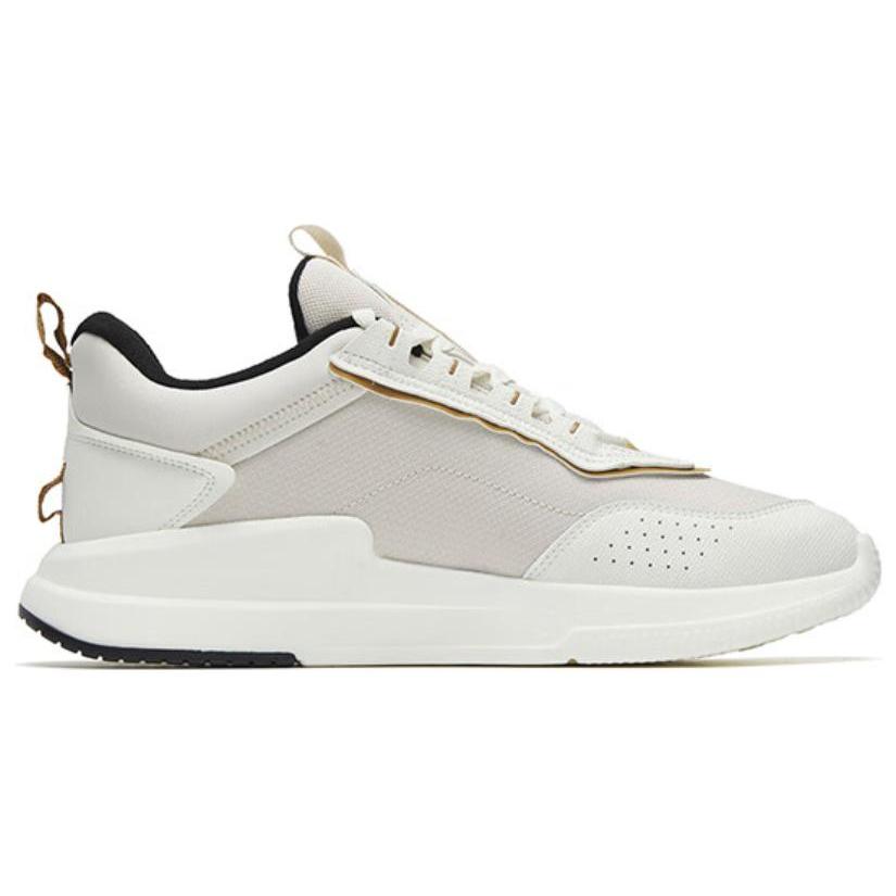 Anta Rubik's Cube Cushioning Slip Resistant Abrasion Resistant Low top Sports Casual Shoes Gray White Brown 112248808-3