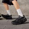 Li Ning Амортизирующие, износостойкие, низкие, повседневные туфли, женские, черные, AGLU010-1
