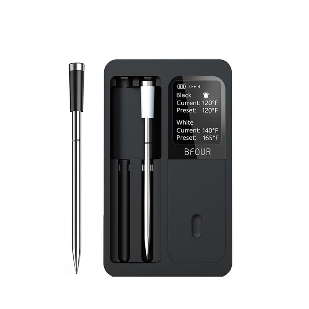 Meat Thermometer, Wireless Wifi Bluetooth Thermometer with 2 Probes, for Rotisserie Grill Oven, Waterproof, Kitchen Utensils