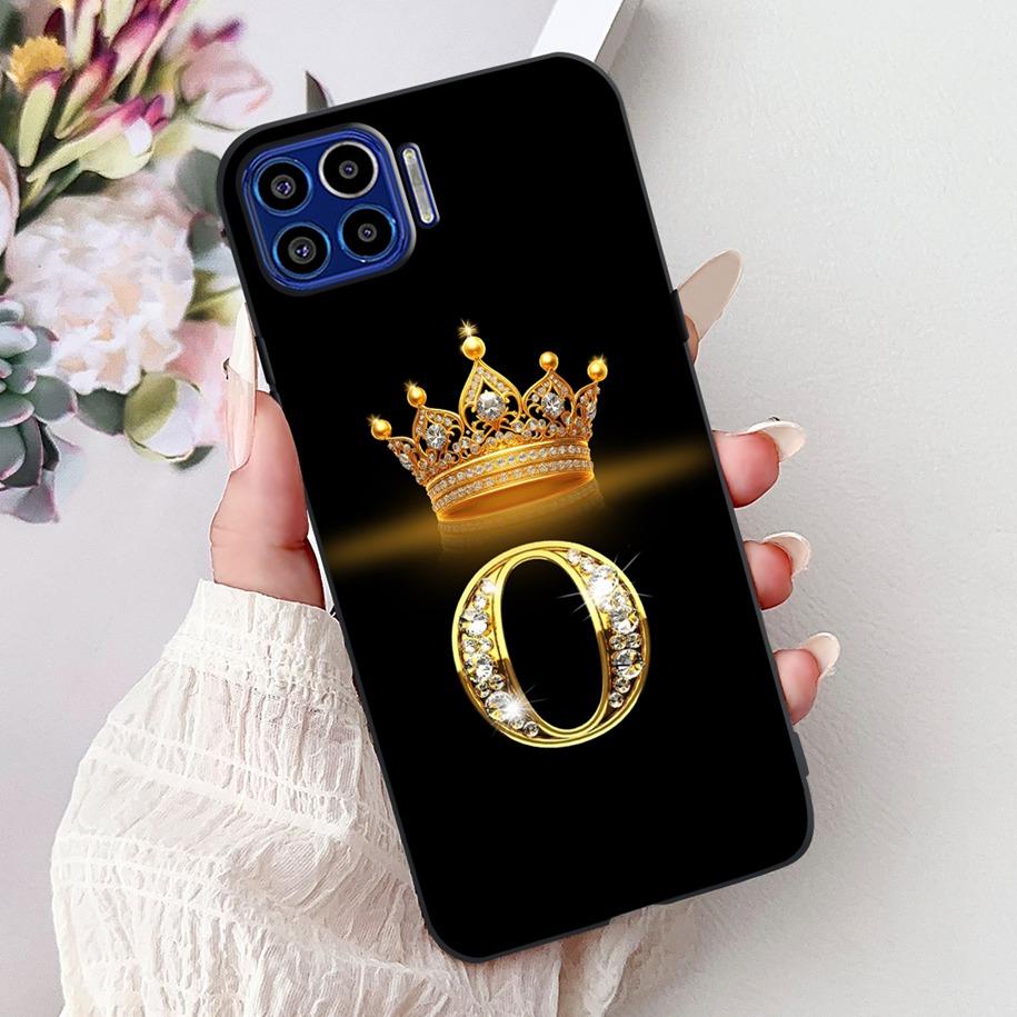 Чехол для Motorola One 5G Популярные буквы Цветочная корона Мягкий силикон Ударопрочный ТПУ Чехол для пары Для телефона Moto One 5G 2020