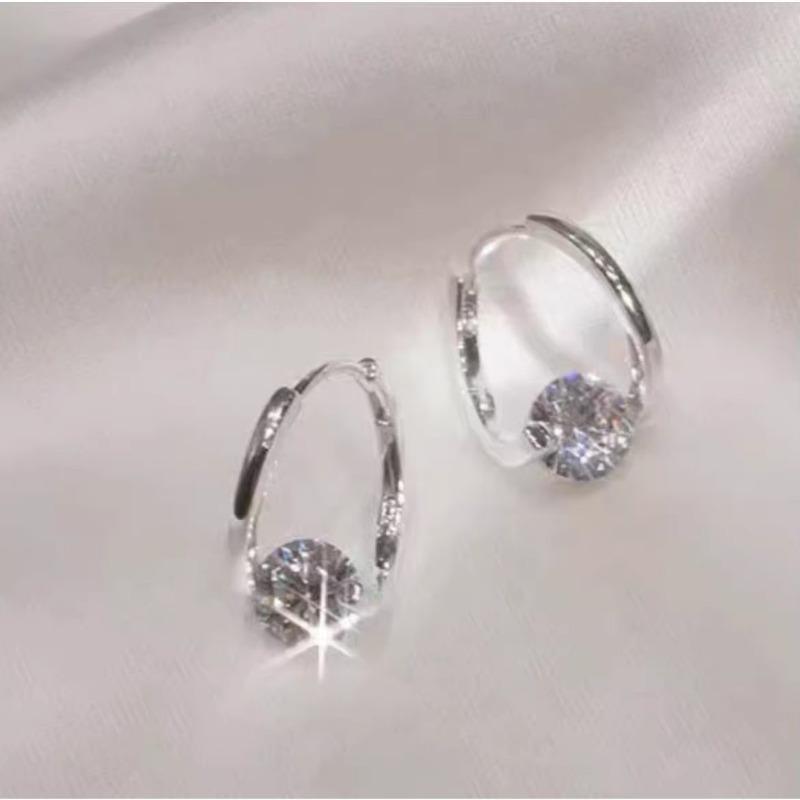 Серьги из стерлингового серебра 925 пробы с цирконами для женщин, Модные и изысканные трендовые серьги, Серьги, Серьги в корейском стиле легкой роскоши