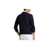 Polo Ralph Lauren Однотонный приталенный свитер с круглым вырезом для мужчин Синий 710918163-001