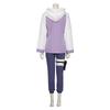 Naruto Hinata Hyuga Complete Cosplay Set with Headband & Kunai Bag, Casual Daily Anime Outerwear for Girls