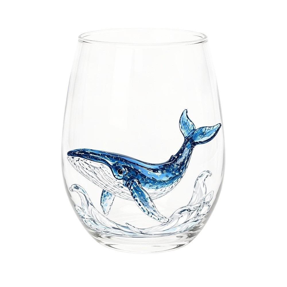 Funny Glass Tea Cup 3D Creative Clear Milk Cup Unique Ocean Animal Mug  Coastal Home