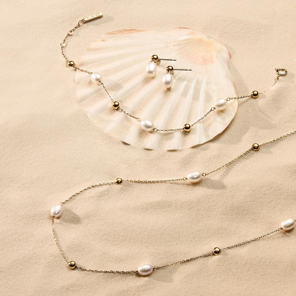 Olivia Burton Trend by the Sea Pearl Bead Gold Authentic 24100202 Bracelet, Imported, Women's,