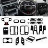 For Toyato Rav4 RAV 4 6th 2026 2027 ABS Black Side Door Handle Bowl Window Lift Switch Shift Panle AC Vent gear shift panel