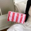 Waterproof PVC Toiletry Bag Large Capacity Beach Storage Bag Striped Cosmetic Bag  Friends