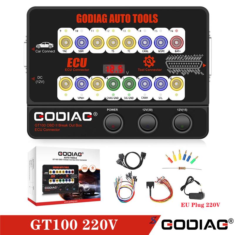 GODIAG GT100 Pro OBDII Разветвитель Разъем ЭБУ FEM/BDC CAS4/CAS4+ Тестовая Платформа для Xhorse VVDI2/ Autel IM608/K518ISE/CGDI