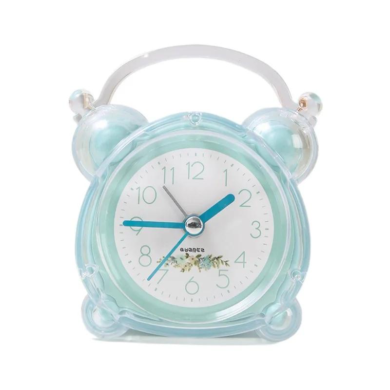 New Cute Luminous Alarm Clock - Creative Silent Snooze Wake-Up Clock for Boys and Girls