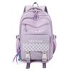 New High School Student Backpack Large Capacity Lightweight Reduce Burden Nylon Wear-resistant Material Unisex Shoulder Bag