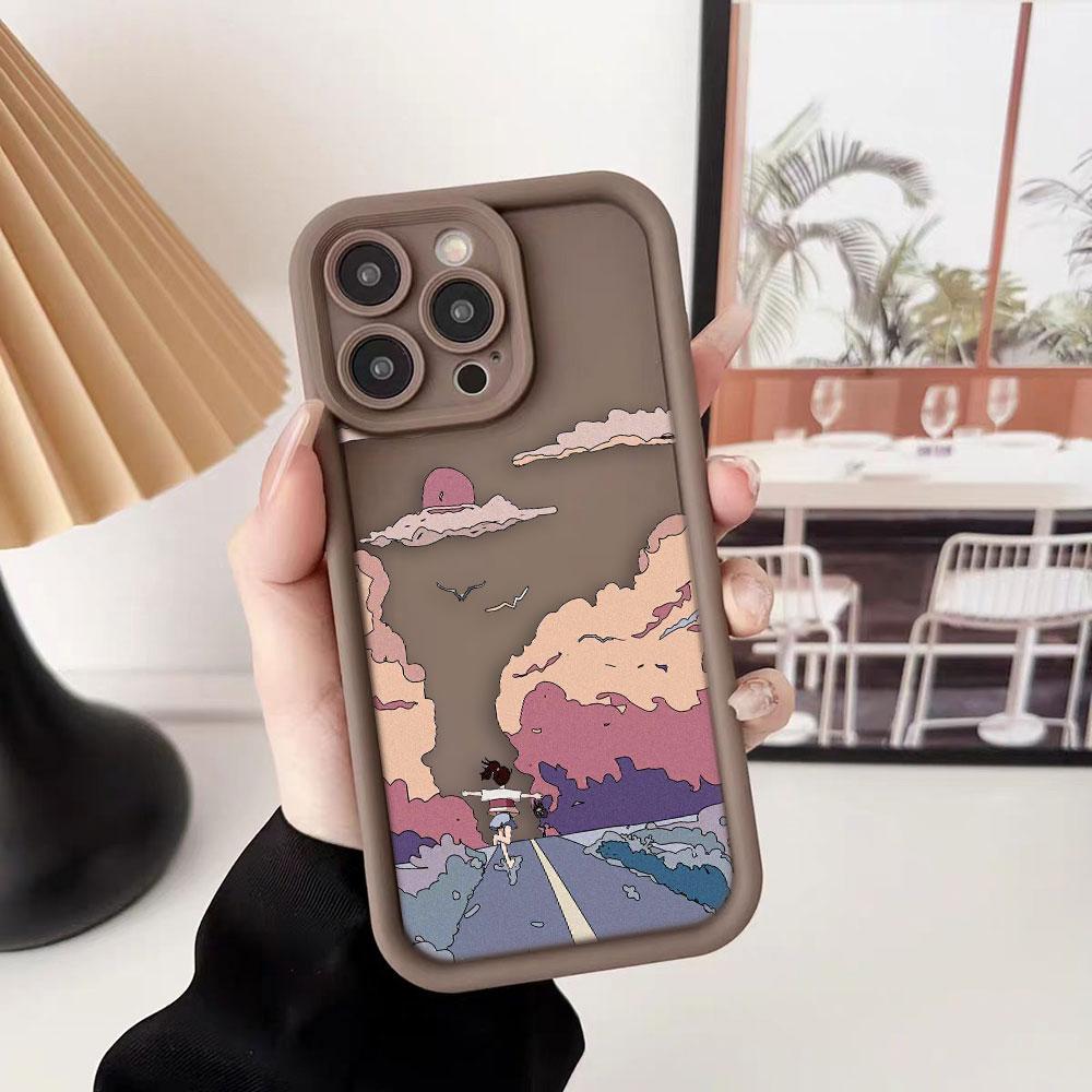 Beautiful Art Scenery Phone Case For iPhone Apple 17 AIR 16 16E 11 12 13 14 15 XR Plus Pro Max DIY Case TPU Shockproof Cover