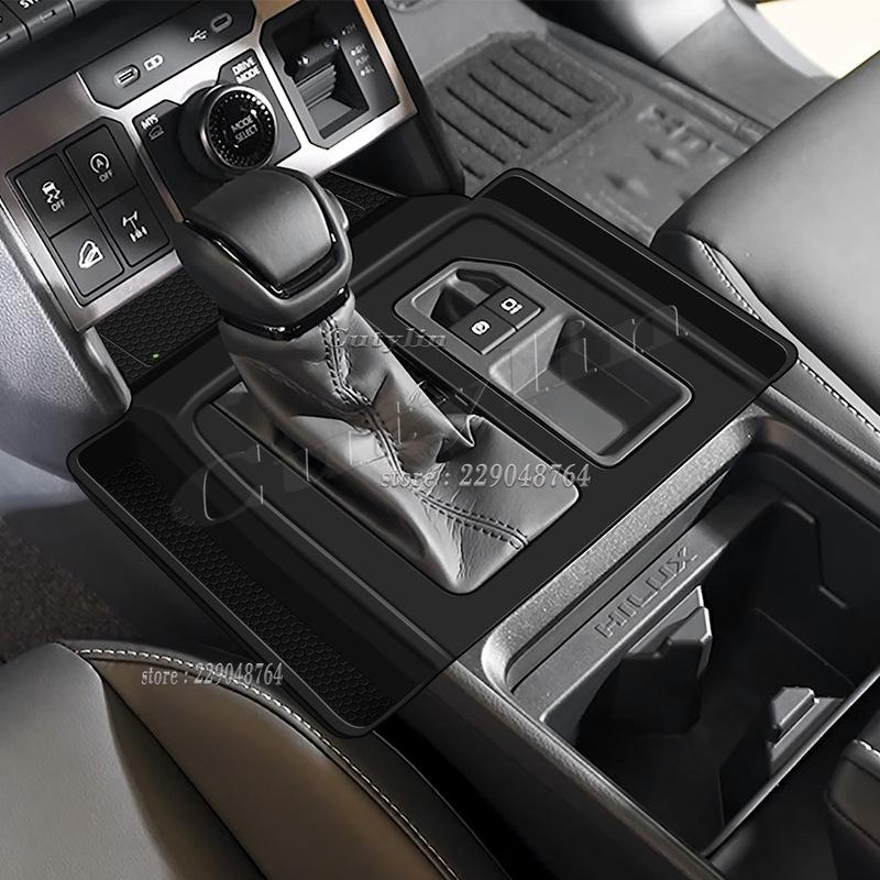 Для Toyota Hilux 2026 2027 с правым рулем Силиконовая накладка на рамку панели переключения передач в салоне Декоративная накладка на центральную консоль для переключения передач Защитная накладка
