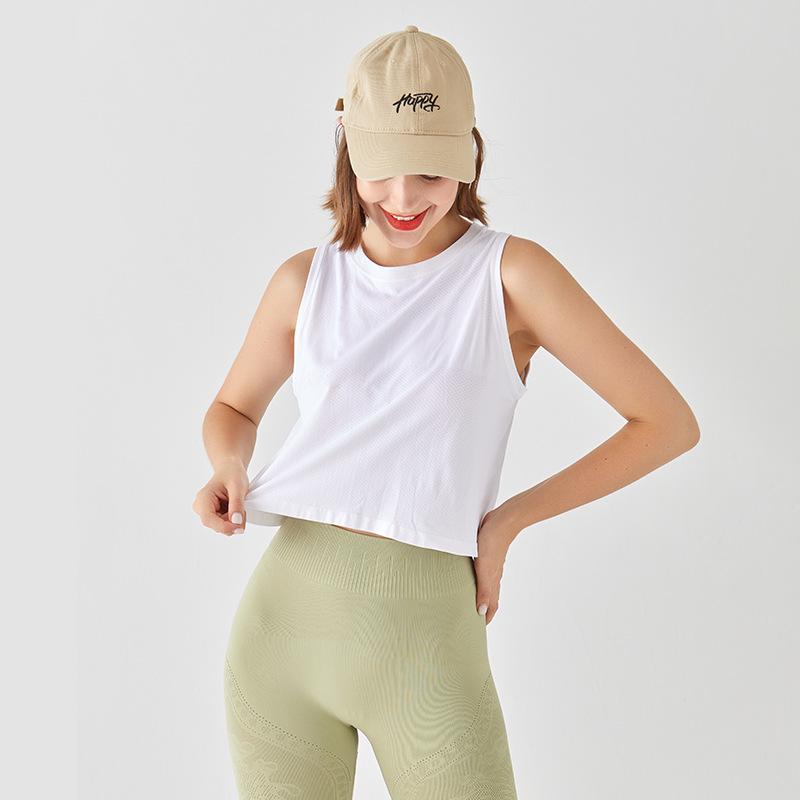 Женский быстросохнущий свободный топ для йоги — универсальная, впитывающая пот, дышащая футболка для весны и лета.