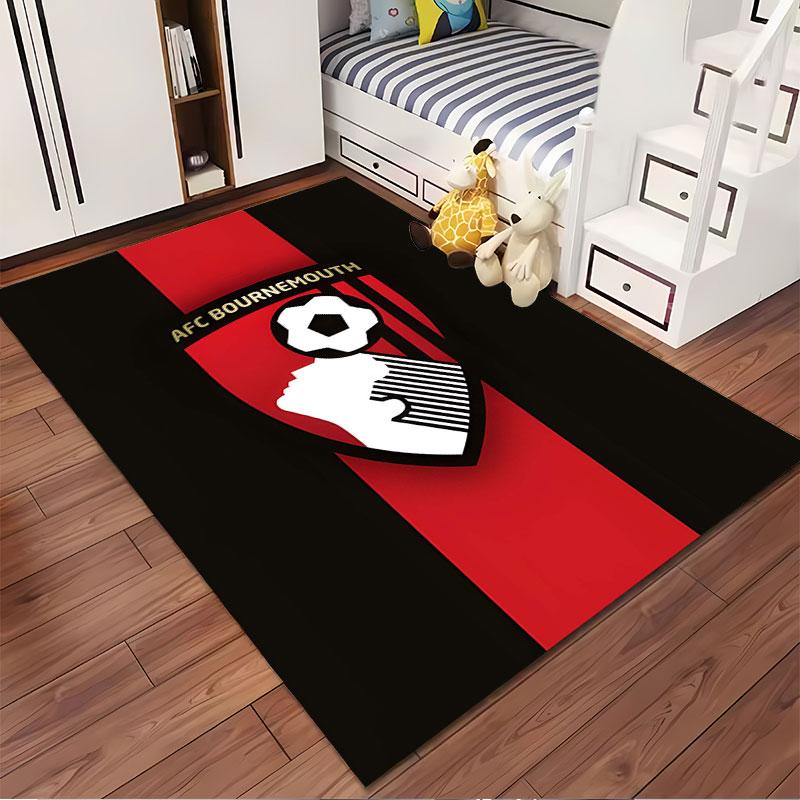 AFC Bournemouth Football Logo Carpet suitable as a non-slip mat for the living room or bedroom sofa
