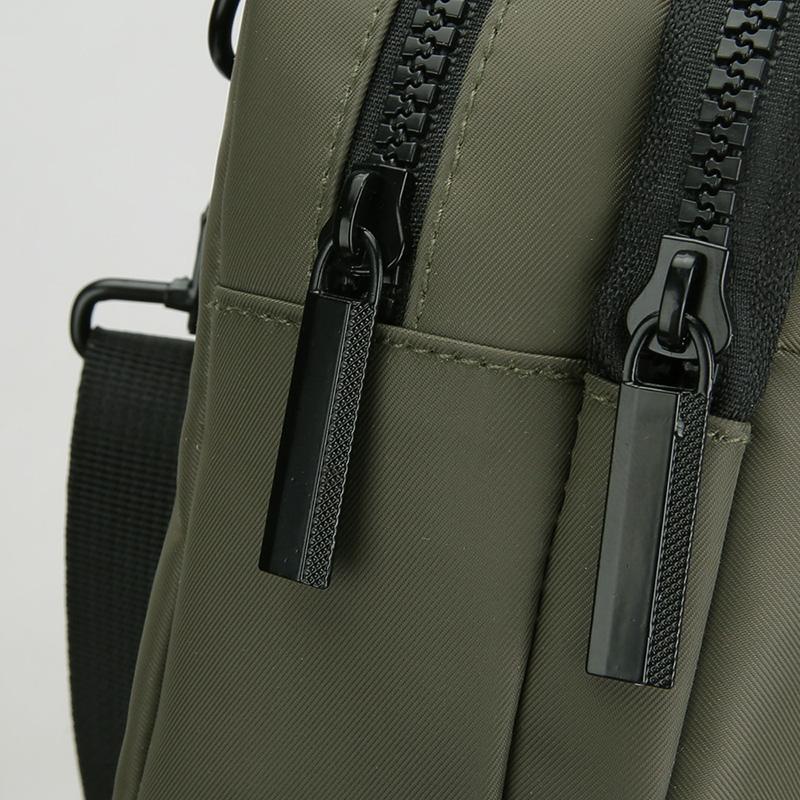 Мужская уличная нагрудная сумка через плечо Многофункциональная сумка на плечо Водонепроницаемая Кожаная сумка для мобильного телефона