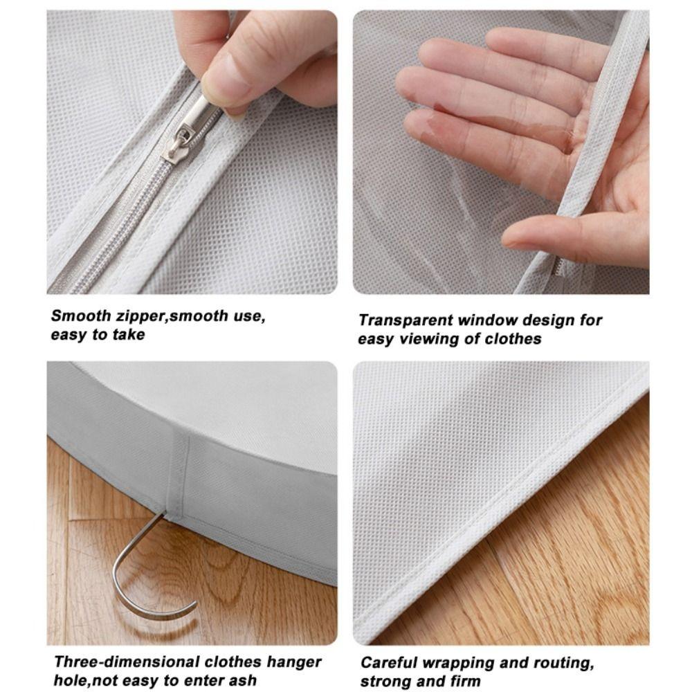 Трехмерная сумка для хранения одежды на молнии, пылезащитный чехол для одежды, чехлы для одежды, одежда