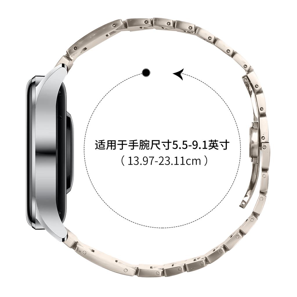 For Huawei Watch 3/3 Pro Replacement Strap H Type Metal Watch Band