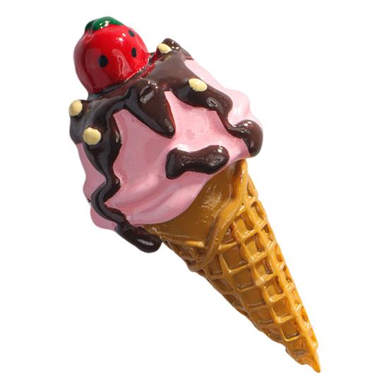 3D-магнит на холодильник с имитацией еды из смолы, мультяшный хлеб, рожок мороженого, кофе, молоко