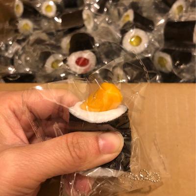 Таба Сквиши Имитация Еды Игра Суши Рыба Бамбуковое Колесо Мягкий Экструзионный Шар Игрушки для Кончиков Пальцев ТПР Детская Подвеска Подарки на День Рождения для Девочки