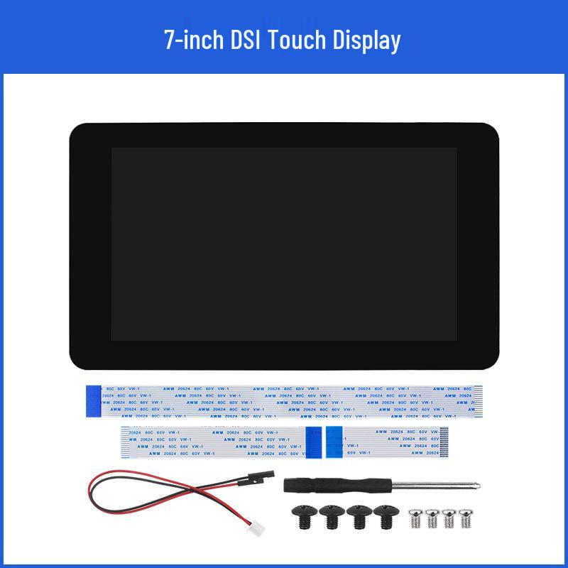 Raspberry Pi 5th Gen 7" IPS Touchscreen 1024x600 for Pi 5, 4B, 3B+