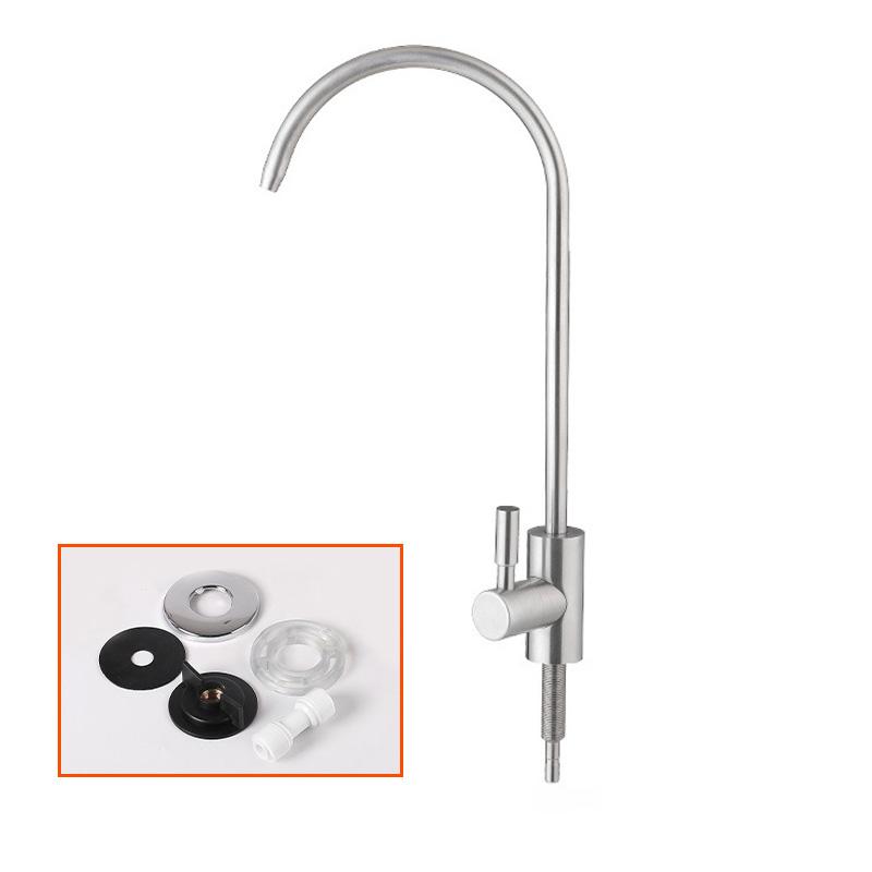 1 комплект системы фильтрации воды очиститель с гусиной шеей кран для мойки кухонный фильтр для воды обратного осмоса из нержавеющей стали 304