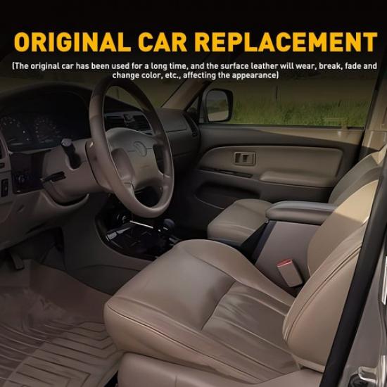 For 1996-00 01 2002 Toyota 4Runner Center Leather Console Lid Armrest Cover Tan