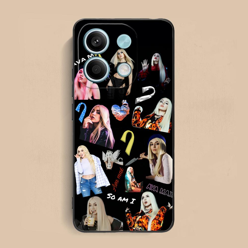 Fashion Ava Max Matte TPU Mobile Phone Case for Xiaomi Redmi 15 14 13 12 A5 3 2 1 C Plus 4G 5G Colorful Printing Cover
