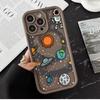 Чехол для телефона Астронавты Космос Звезды Планеты Для iPhone Apple 17 AIR 16 16E 11 12 13 14 15 XR Plus Pro Max DIY Ударопрочный Чехол