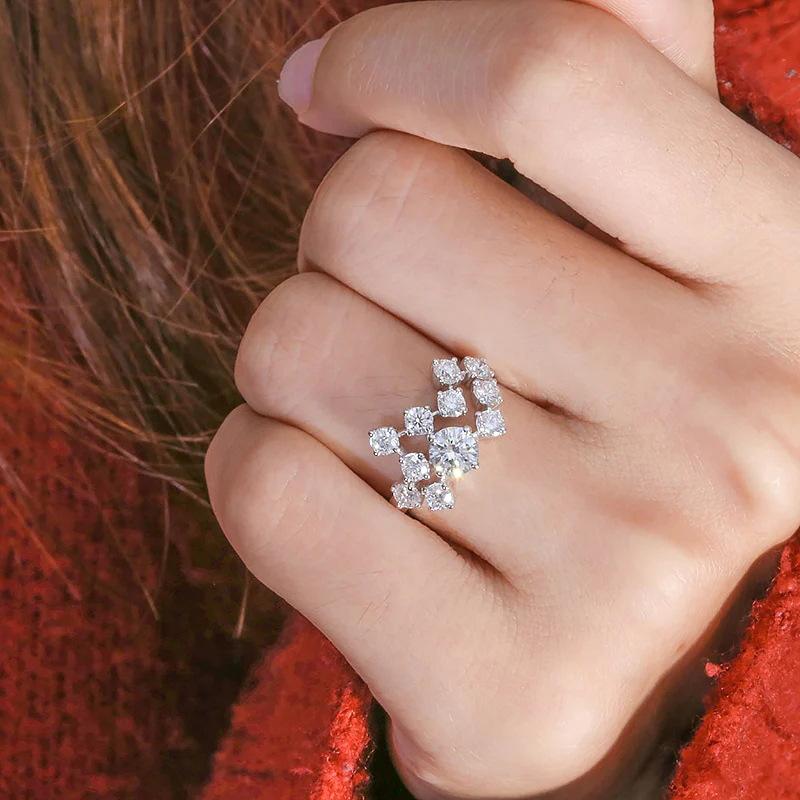 Классическое кольцо Lindon из медного сплава с цирконием, женские ювелирные изделия, свадебный подарок для вечеринки