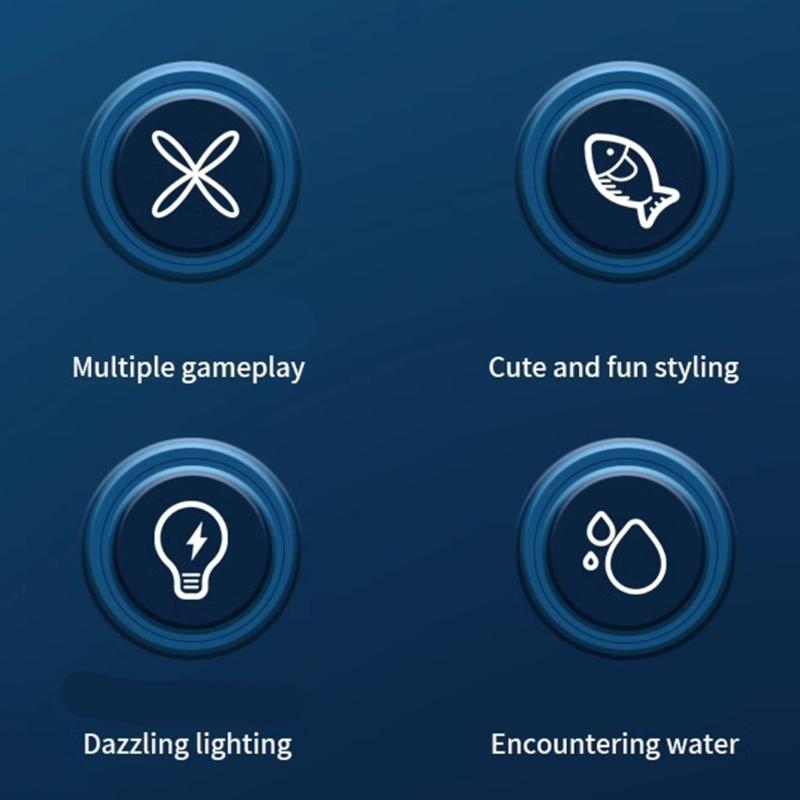 4 шт. Электрическая игрушка-рыбка, плавающая в воде, с датчиком движения, светящаяся, активируемая водой, игрушка для купания, игрушка для плавания, детские подарки