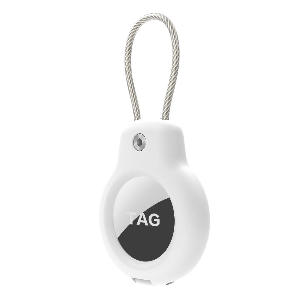 HdoorLink Для Apple Airtag держатель брелок с проводным кабелем AirTag чехол с замком Защитный чехол AirTag GPS трекер держатель для ключей