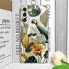 Мультяшный чехол для телефона с изображением листьев, пальмы, цветов и птицы для Realme 12 10 11 9 Pro Plus 8i 9 PRO C75 C64 C31 C30 C53 C35 Арт Мягкий чехол