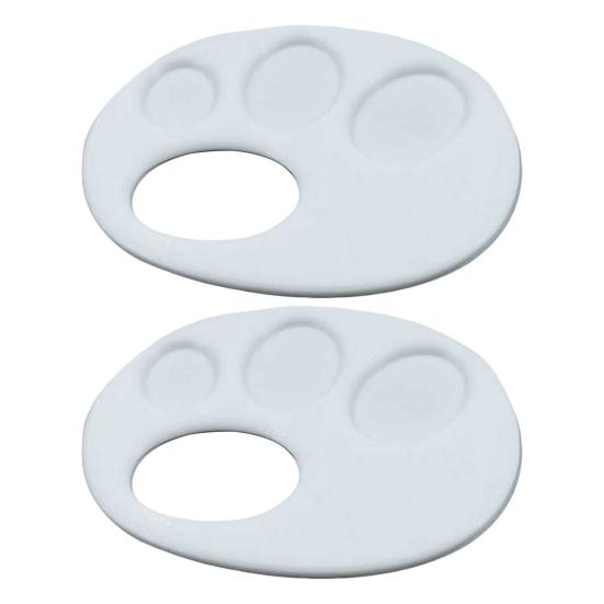 Пластиковая палитра для краски, 3D-печатная палитра для пальцев с ручкой, легко моющаяся, портативная палитра для рисования для детей, художников, для акварели, акрила, пигментов