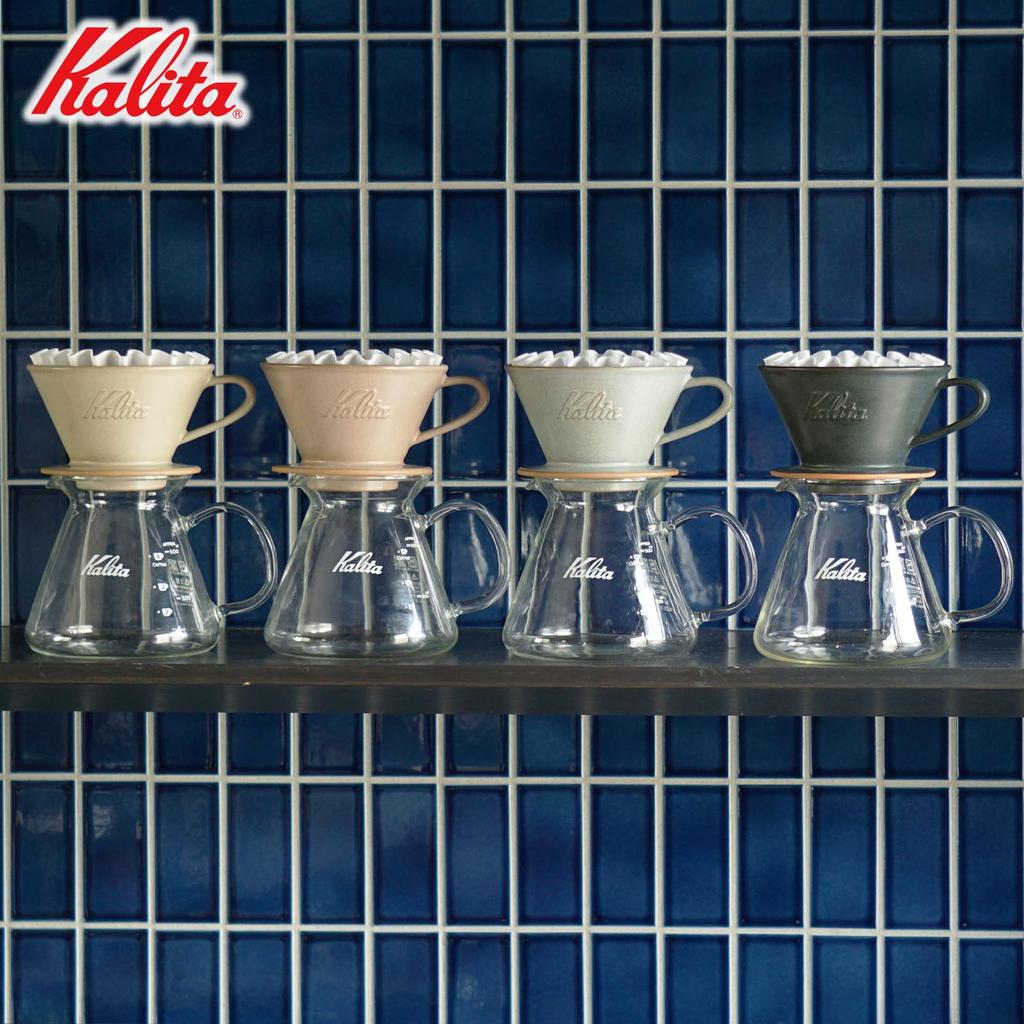 Kalita Kalita Coffee Dripper Mino Ware High Heat Retention Ceramic For People DACHI KalitaMI 155 Sand Beige Wave Series Made In Japan Drip Utensil For