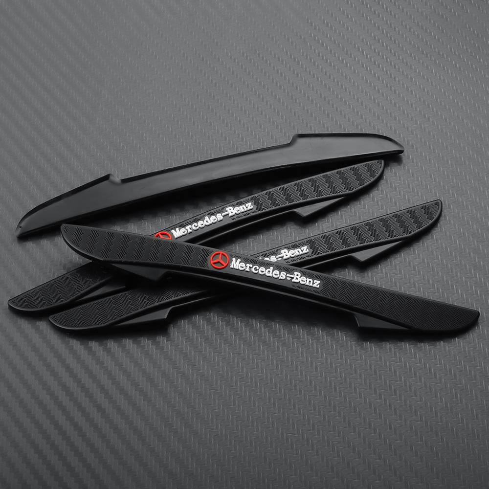4Pcs Car Door Edge Anti-Collision Protector Sticker Bumper Strips For Mercedes Benz AMG A C D B S Class W126 C260 W169 W212 W221 UT8