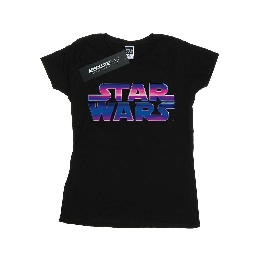 Star Wars Womens/Ladies Neon Logo Cotton T-Shirt