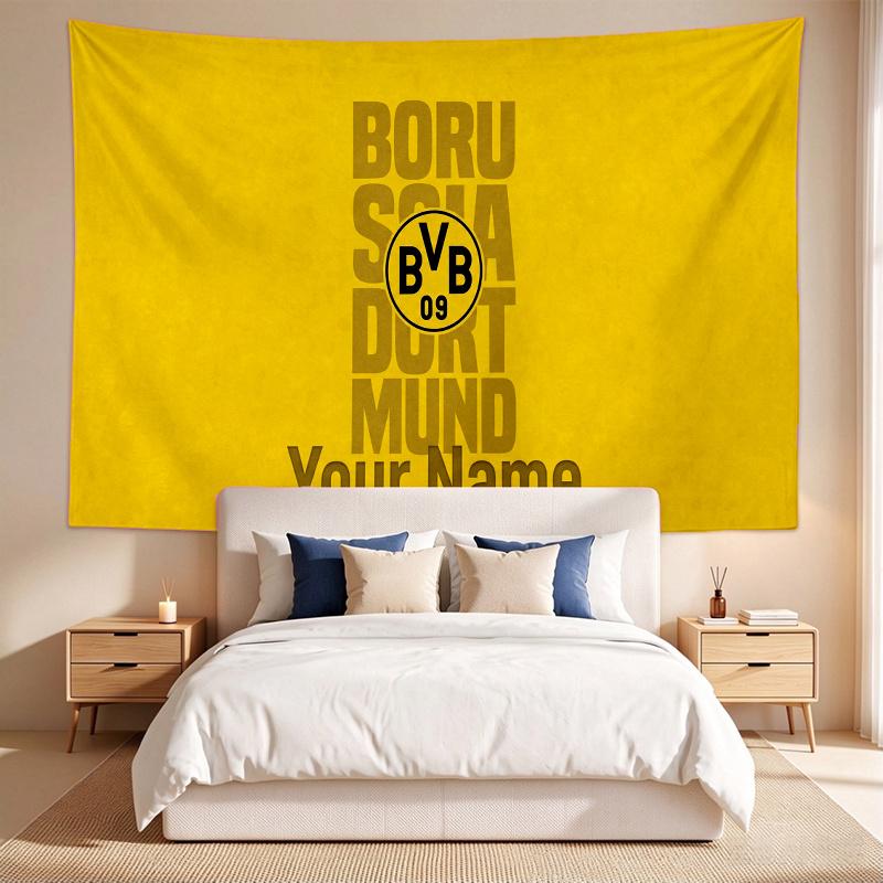 Bvb (14) Custom Name Tapestry Wall Hanging Tapestry Wall Art Decor for Bedroom Living Room
