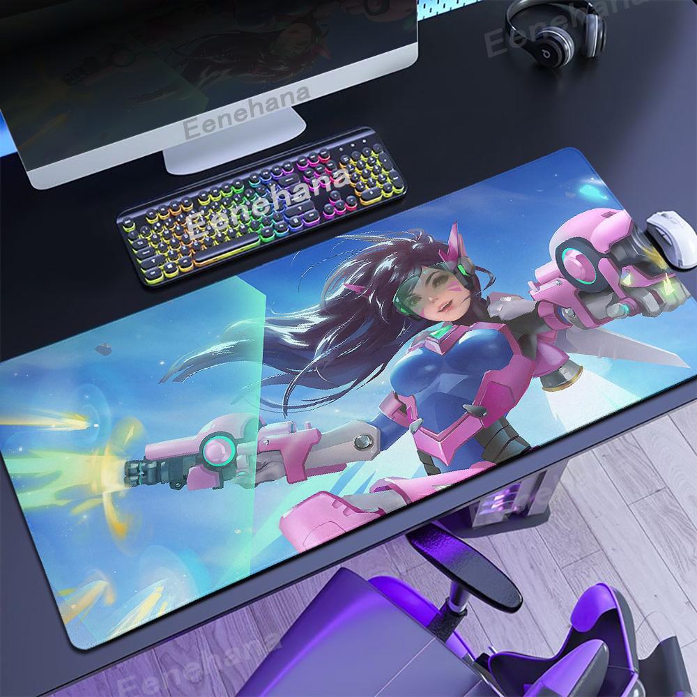 Large Overwatch PC Gamer Cabinet Mouse Pad Cute Pink Keyboard expansion pad Laptop Gaming Accessories Desk Mat Kawaii HD Carpet