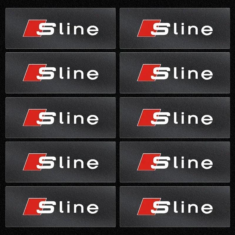 Автомобильные наклейки для tt RS Sport Sline TT A1 A2 A3 A4 A5 A6 A7 A8 8P B6 B7 TT Q3 Q5 Q7 1.8T 2.0T Виниловые наклейки на кузов Стайлинг автомобиля