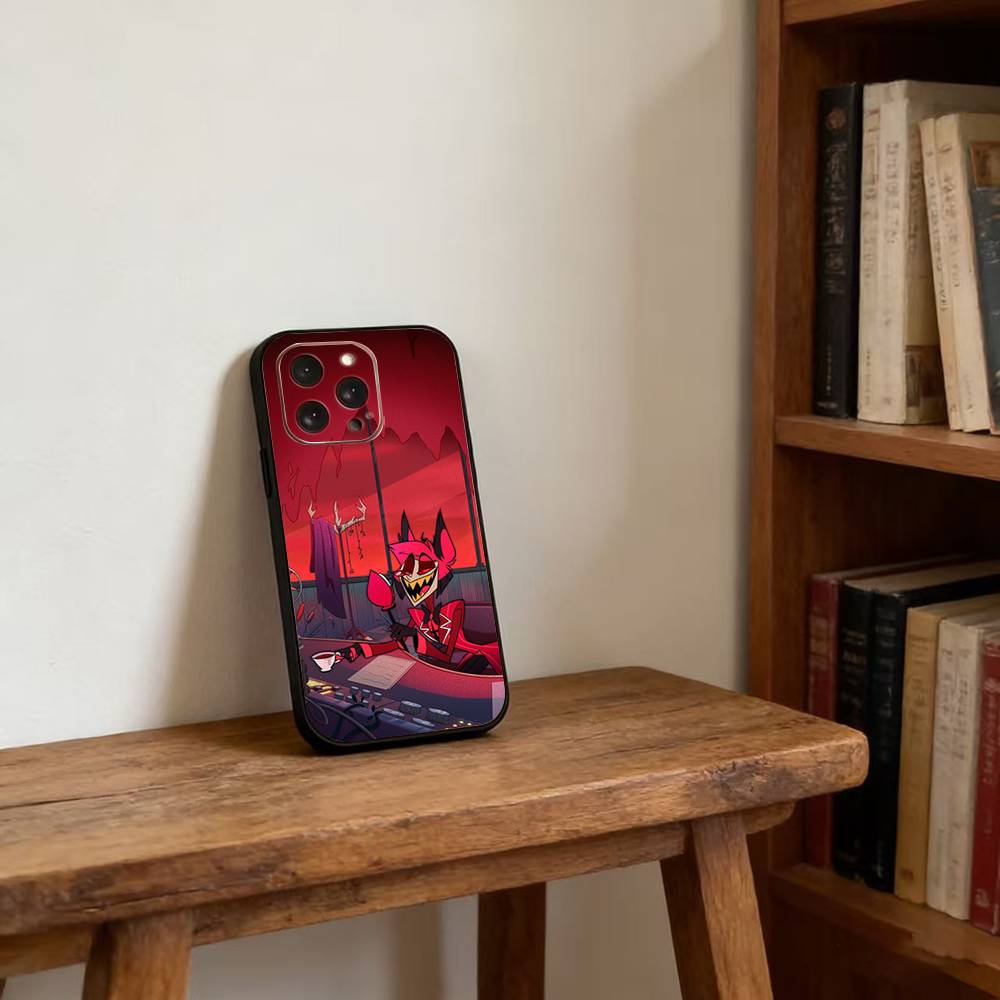 Чехол для телефона H-Hazbin H-Hotel для iPhone 17, 16, 15, 14, 13, 12, 11 Plus, Pro Магнитный для Magsafe Беспроводная зарядка