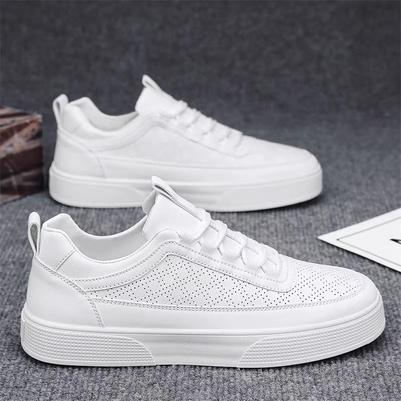 Spring Men's Shoes New Breathable Little White Shoes Men's Trend Versatile Platform Men's Sports and Leisure Shoes Board Shoes