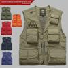 Мужской всесезонный многокарманный жилет для рыбалки и фотосъемки на открытом воздухе