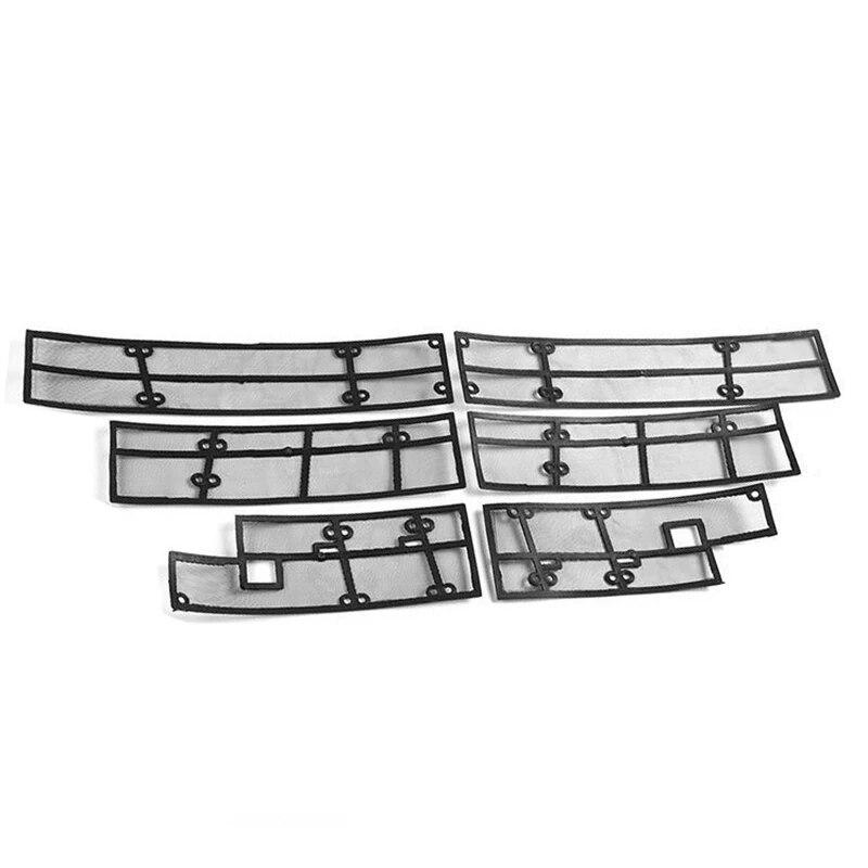 2017 2018 Автомобильная сетка для защиты от насекомых, передняя решетка, вставка, сетка для Toyota Highlander Kluger, аксессуары, 6 шт./компл.