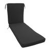 Lounge Chair Cushion with Ties Removable Rain Proof Fade Proof Sun Lounger Replacement Cushion for Beach Outdoor Patio
