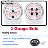 4 in 1 Multi-functional Gauge Meter Car Boat 2 IN 1 85mm GPS Speedometer for Truck Boat 7 Colors Backlight 2 Gauge Set 0-10Bar
