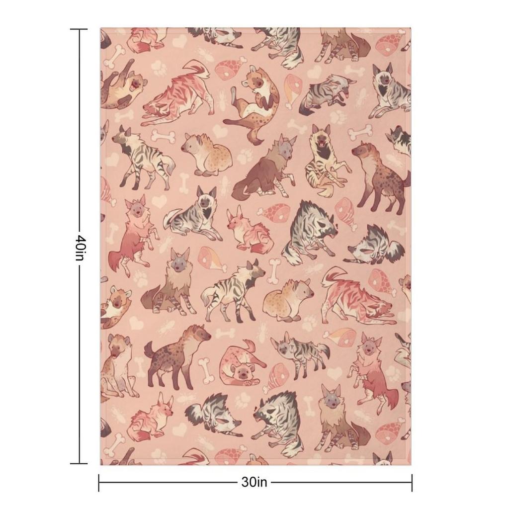 Гиены в оранжевом Плед смешной подарок Тяжелый Турист манга Пледы