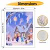 Disney Digital Oil Painting Art Kit Frozen Winter Snow Scene Handmade Coloring Painting Home Decor