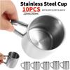 Stainless Steel Mug Coffee Cup Camping Mug Metal Coffee Tea Cup Mug Portable Milk Tea Cup Tumbler Water Mug Outdoor Drinking Cup
