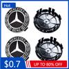 Car Sticker 4pcs 75mm 65mm A1674015900 New Black 6 Pin For Mercedes Benz Car Wheel Hub Center Caps Rims Cover Emblem Badge Logo 